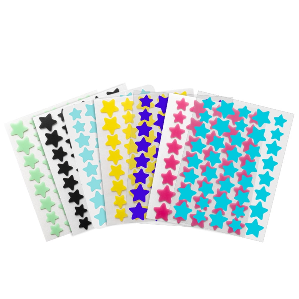 Pimple Patches for Face, Hydrocolloid Acne Patches, Cute Star Zit Covers, Colorful Superstar Patches Spot Stickers, 120 Counts