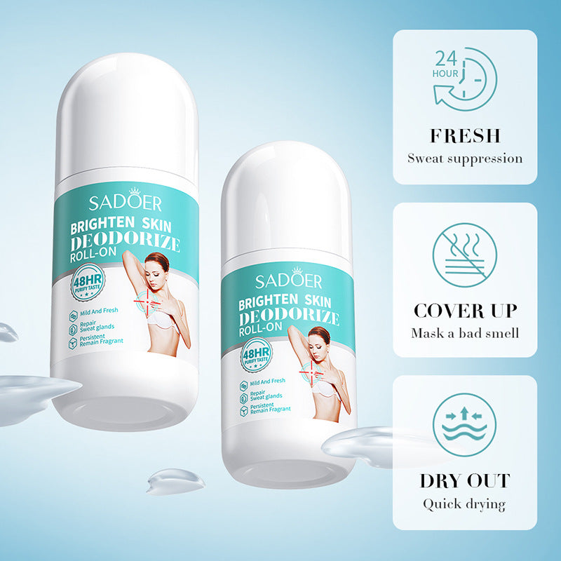 Roll-On Deodorant for Women and Men, 24-hour Invisible Antiperspirant Fresh Scent Underarm Wetness Protection, Antiperspirant Deodorant with 24H Sweat & Odor Protection, 1.69 Fl Oz