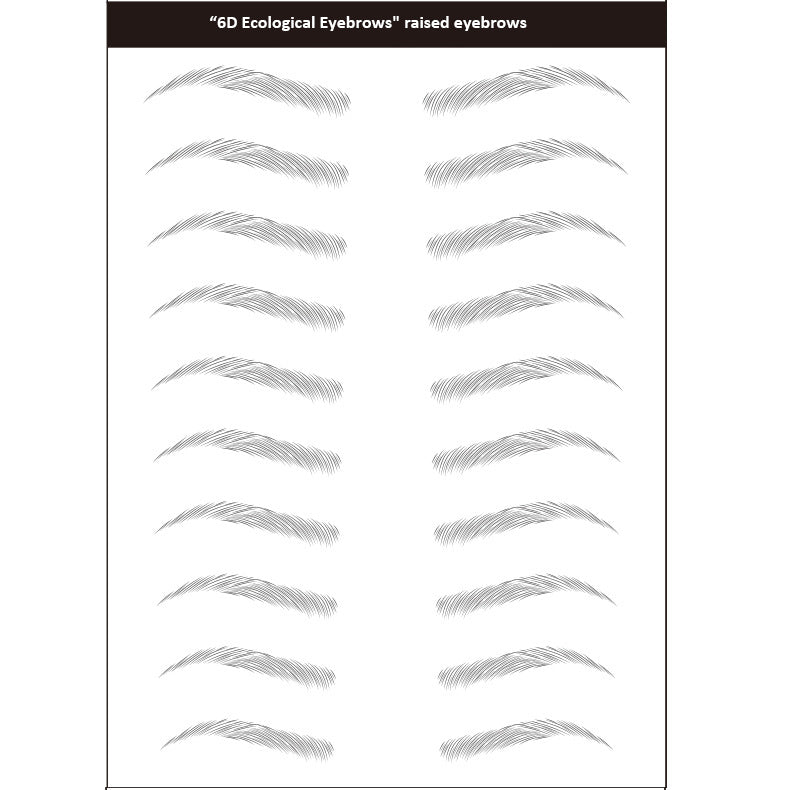 6D Hair Like Waterproof Eyebrow Tattoos Stickers 5 Sheets 100 Pairs Waterproof Eyebrow Transfers Stickers Temporary Brow Tattoo Peel Off Grooming Shaping Eyebrow Sticker,5 Types