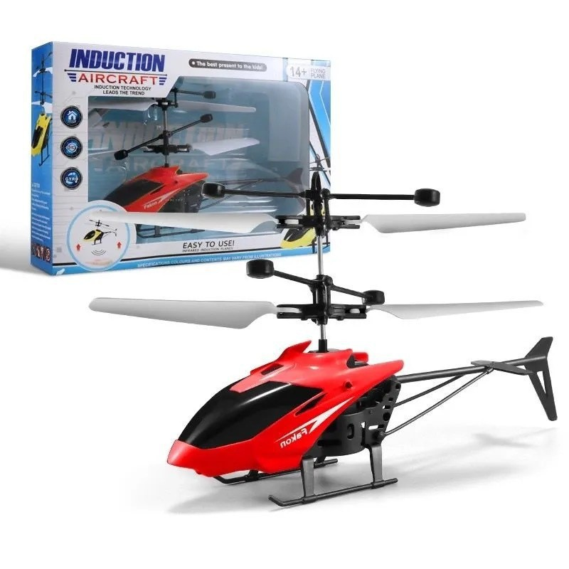 Flying RC Helicopter Toy Hand-Controlled Mini DroneCosmic LED Flying Toys UFO Drone RC Drone Toy for Kids