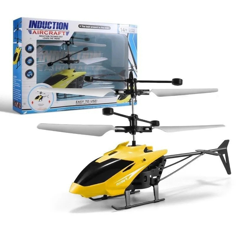 Flying RC Helicopter Toy Hand-Controlled Mini DroneCosmic LED Flying Toys UFO Drone RC Drone Toy for Kids