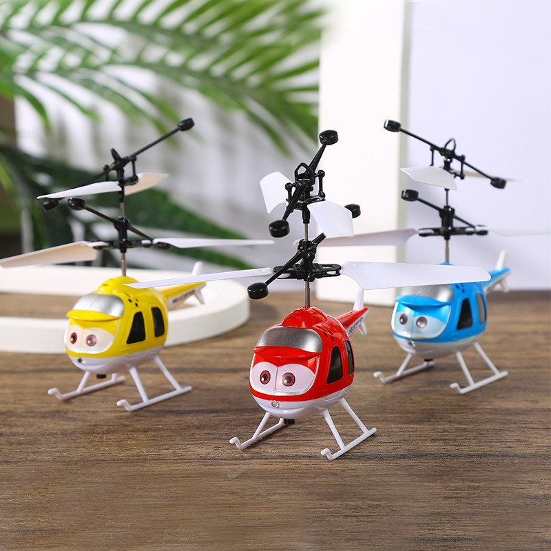 Flying RC Helicopter Toy Hand-Controlled Mini DroneCosmic LED Flying Toys UFO Drone RC Drone Toy for Kids