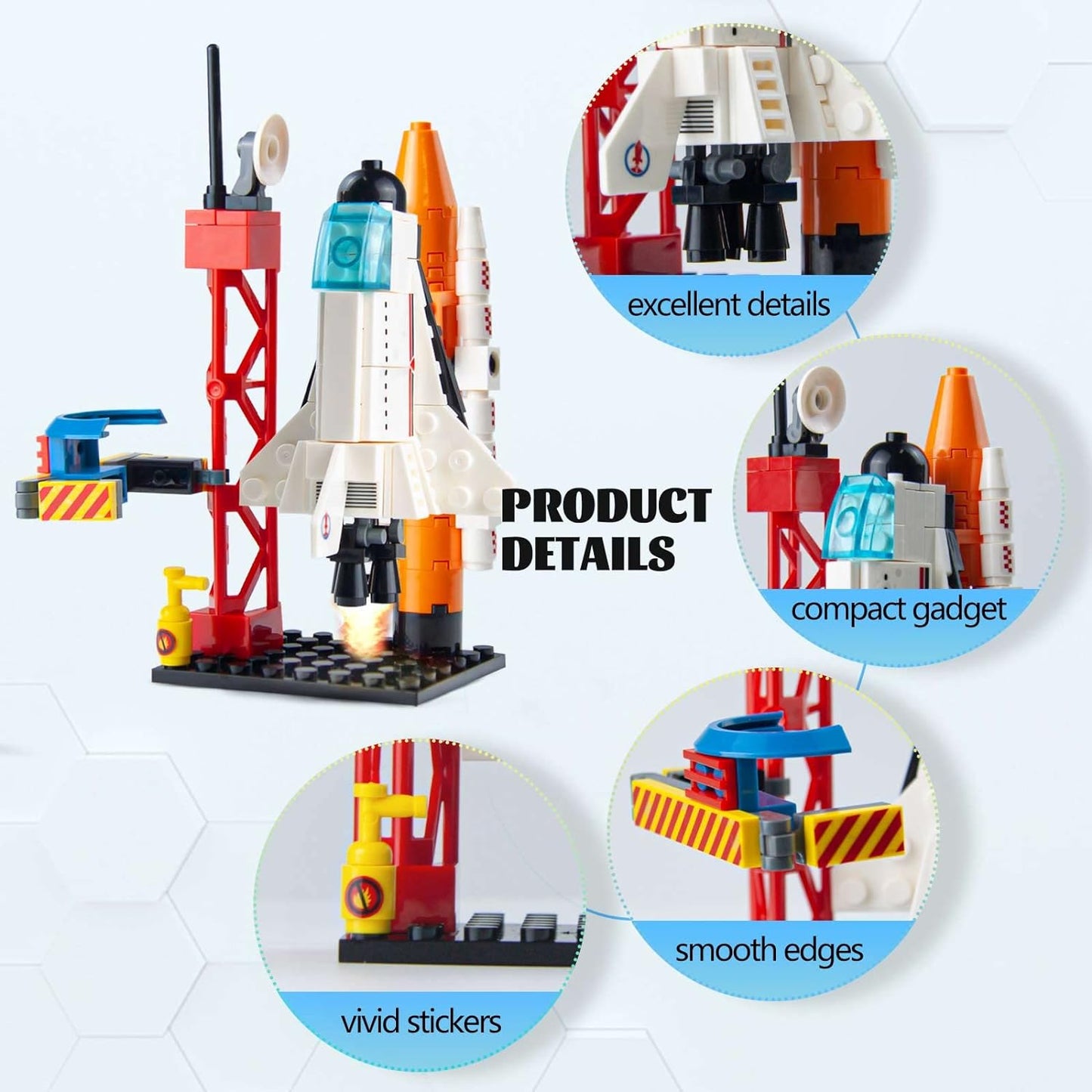 Space Exploration Shuttle Toys, Spaceship Fire Arrow Launch Center Toy Set Building Blocks Toys Kit Gifts for 7 8 9 10 11 12 Years Old Boys Kids