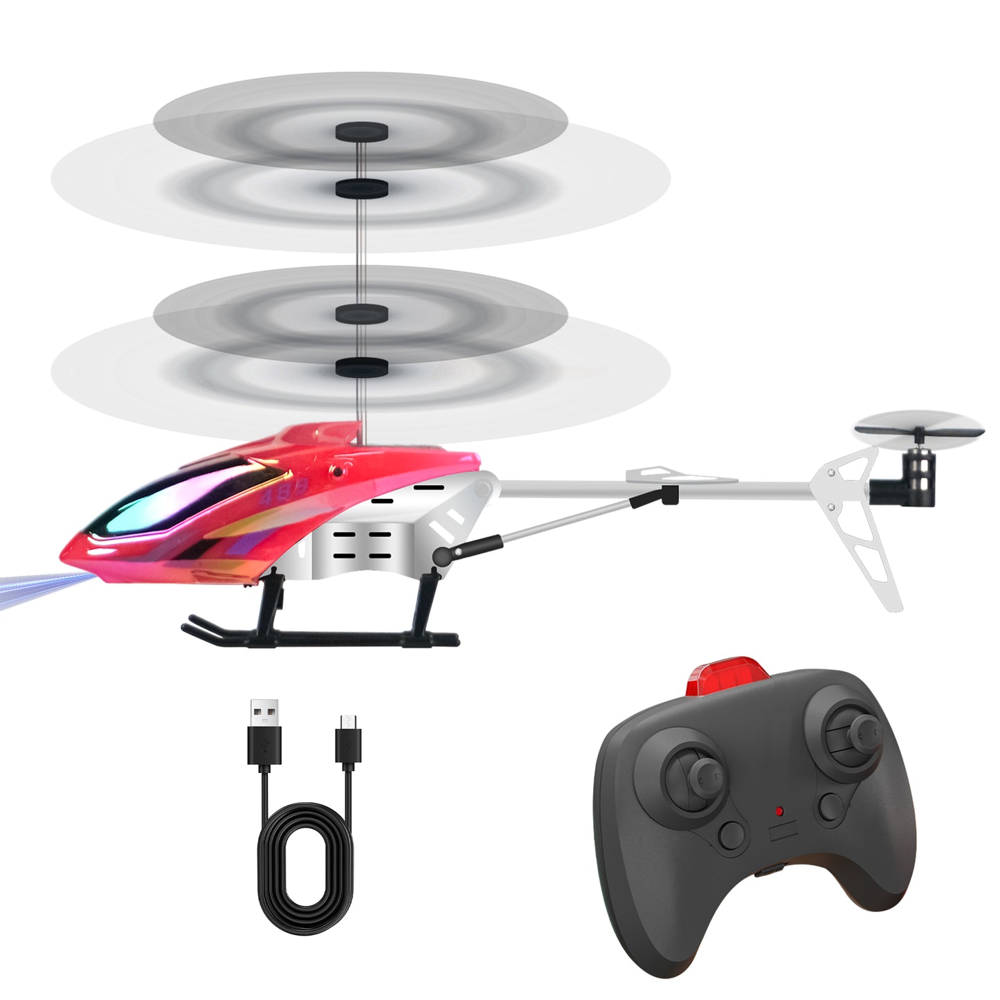 RC Helicopter,Remote Control Helicopter for Kids Mini DroneCosmic Flying Orb Toy Grame 2.4GHz RC Aircraft LED Light RC Toys for Kids Adults