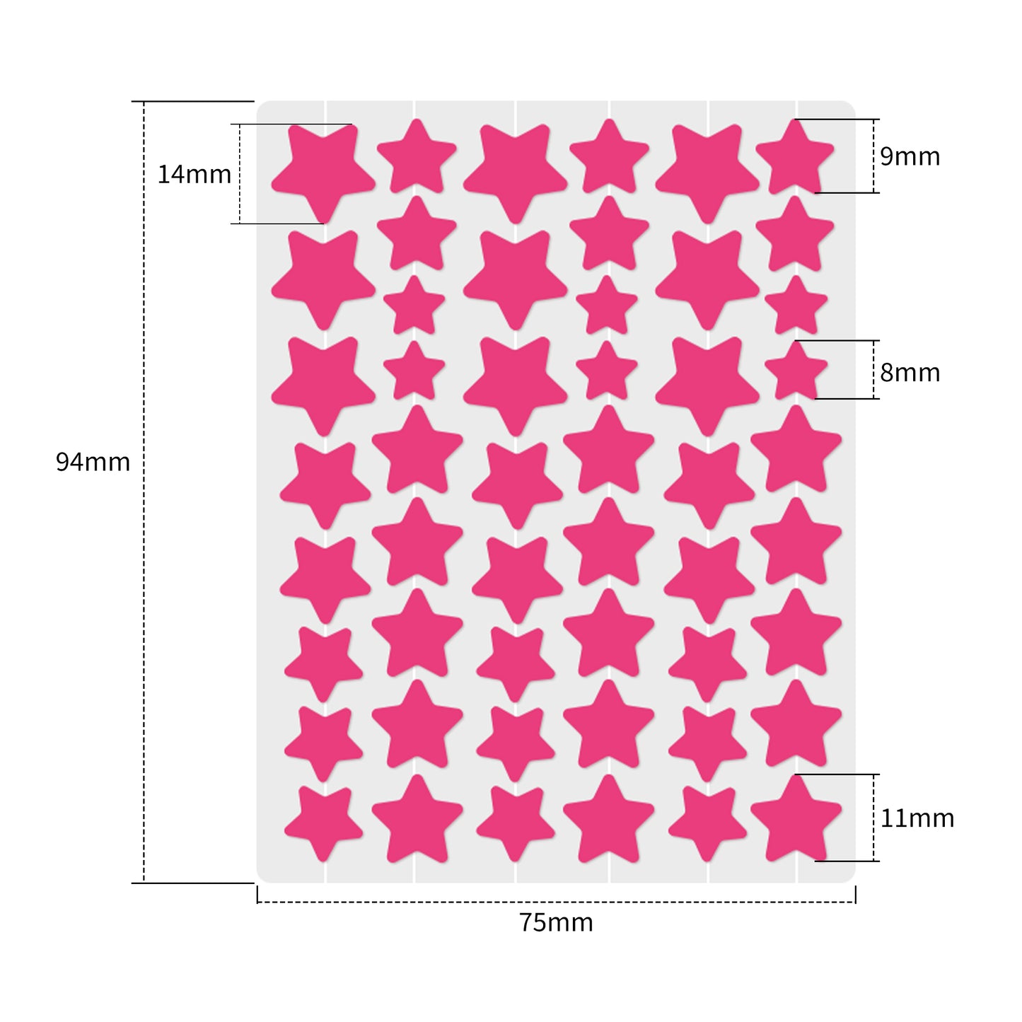 Pimple Patches for Face, Hydrocolloid Acne Patches, Cute Star Zit Covers, Colorful Superstar Patches Spot Stickers, 357 Count | 4 Sizes (8mm/9mm/11mm/14mm)