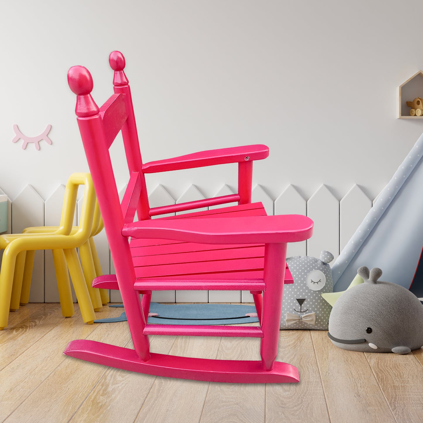 Child's Rocker Child's Porch Rocking Chair,Classroom Flexible Seating, Toddler Preschool, Homeschool or Daycare Reading Nook Rocking Chair
