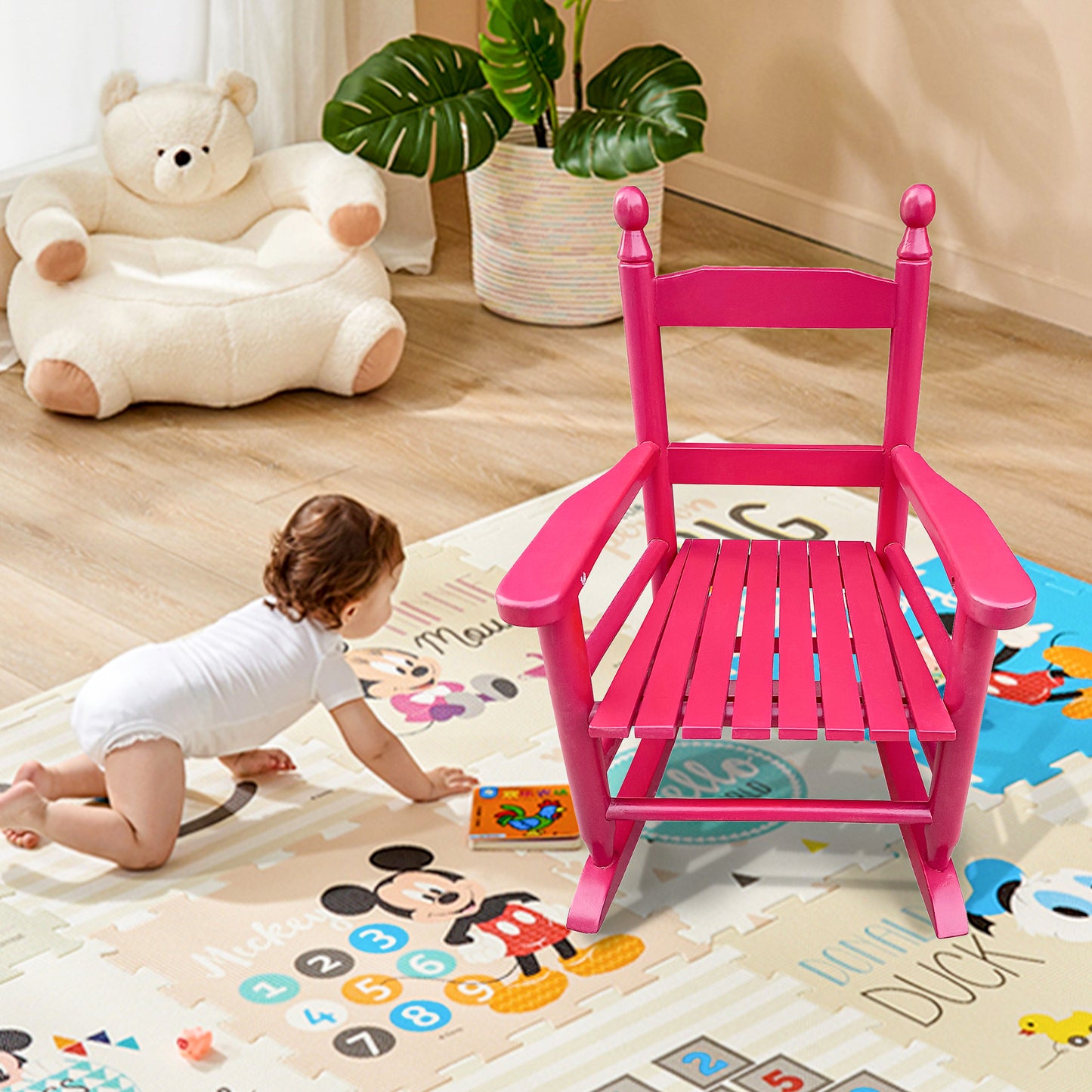 Child's Rocker Child's Porch Rocking Chair,Classroom Flexible Seating, Toddler Preschool, Homeschool or Daycare Reading Nook Rocking Chair