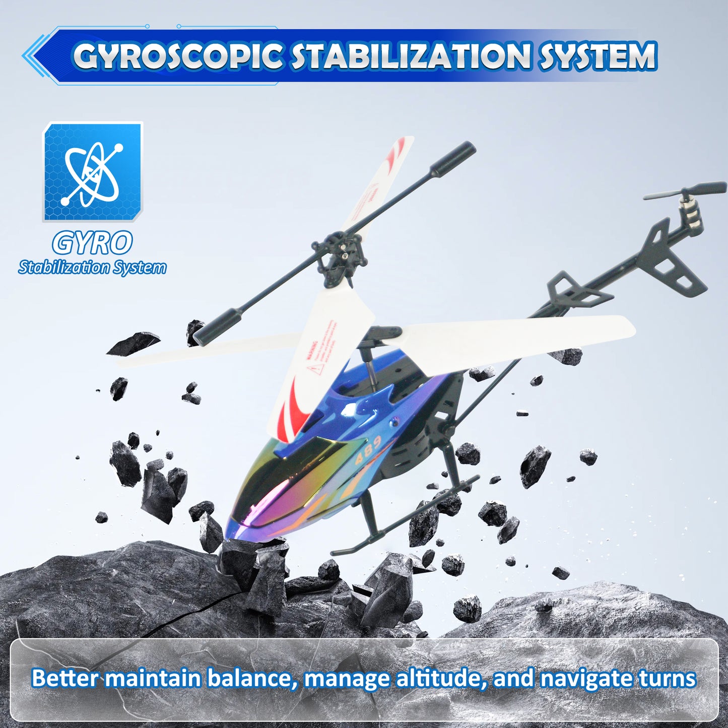 RC Helicopter,Remote Control Helicopter for Kids Mini DroneCosmic Flying Orb Toy Grame 2.4GHz RC Aircraft LED Light RC Toys for Kids Adults