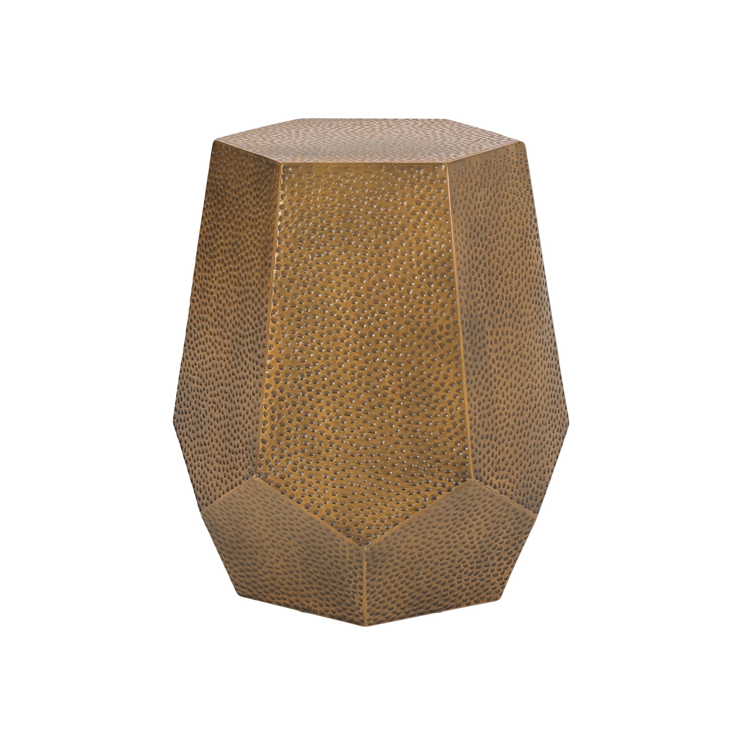 Metal Hammered end Table, Metal Accent Side Table, Fully Assembled, End, Bedside Table and Nightstand, for the Living Room and Bedroom