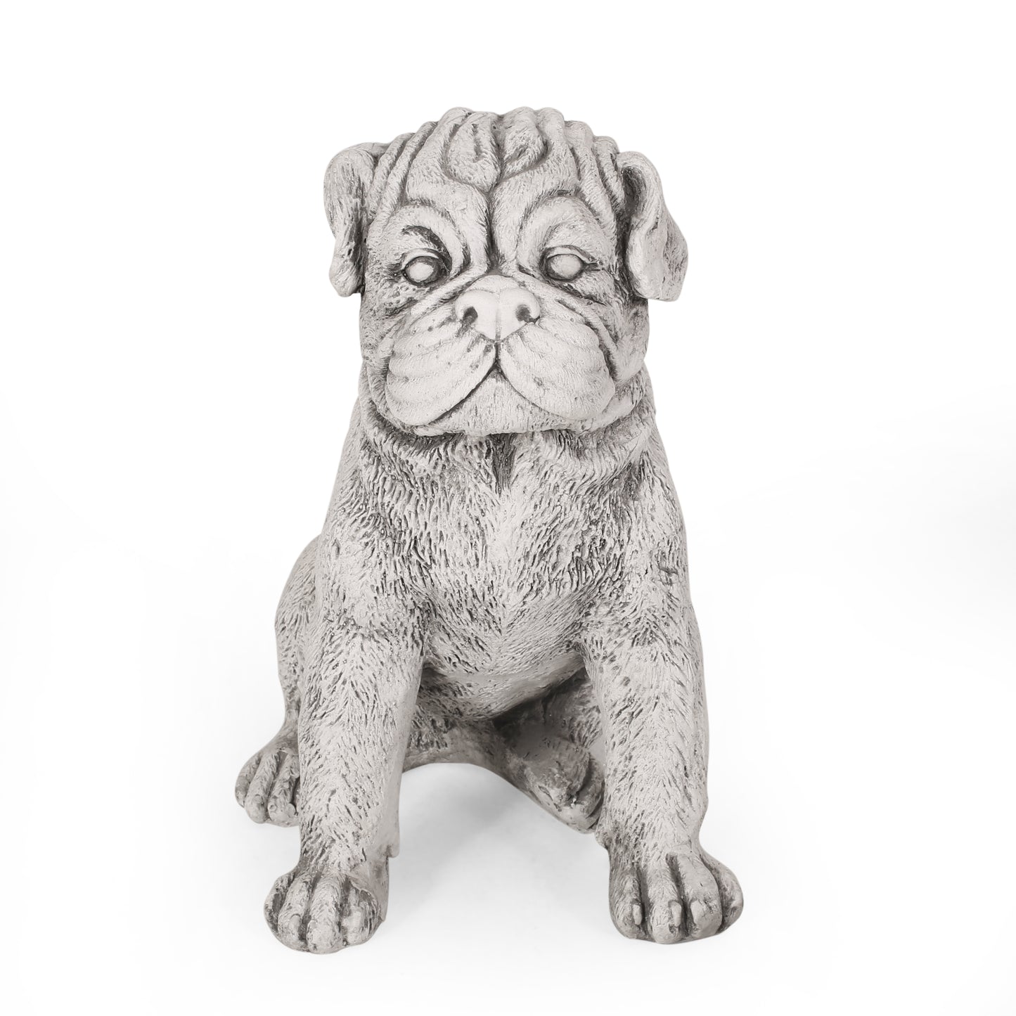 Dog Outdoor Statues for Garden Outside Decor Dog Animals Weather Resistant Concrete Garden Statue for Yard Art Lawn Ornaments Porch Patio Balcony Home House