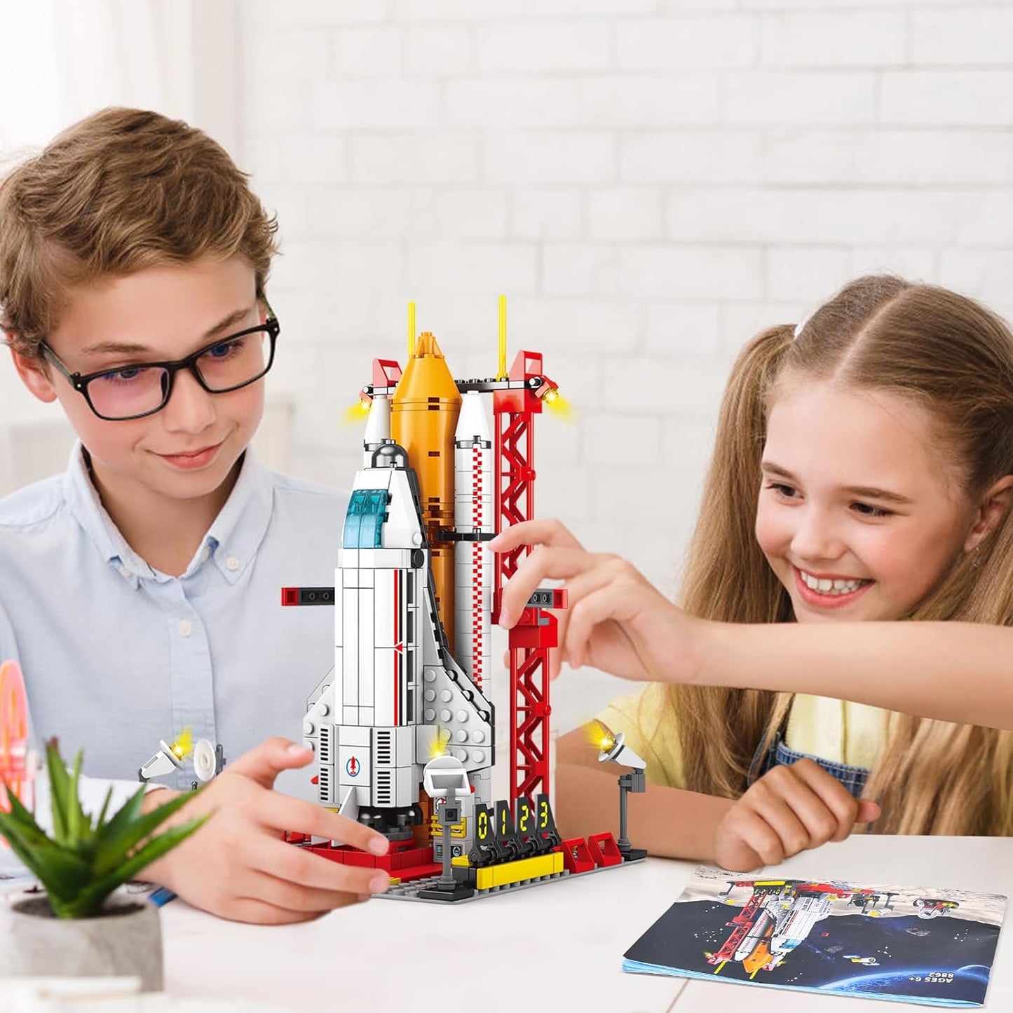 Space Exploration Shuttle Toys, Spaceship Fire Arrow Launch Center Toy Set Building Blocks Toys Kit Gifts for 7 8 9 10 11 12 Years Old Boys Kids