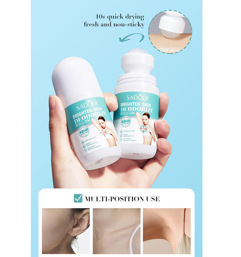 Roll-On Deodorant for Women and Men, 24-hour Invisible Antiperspirant Fresh Scent Underarm Wetness Protection, Antiperspirant Deodorant with 24H Sweat & Odor Protection, 1.69 Fl Oz