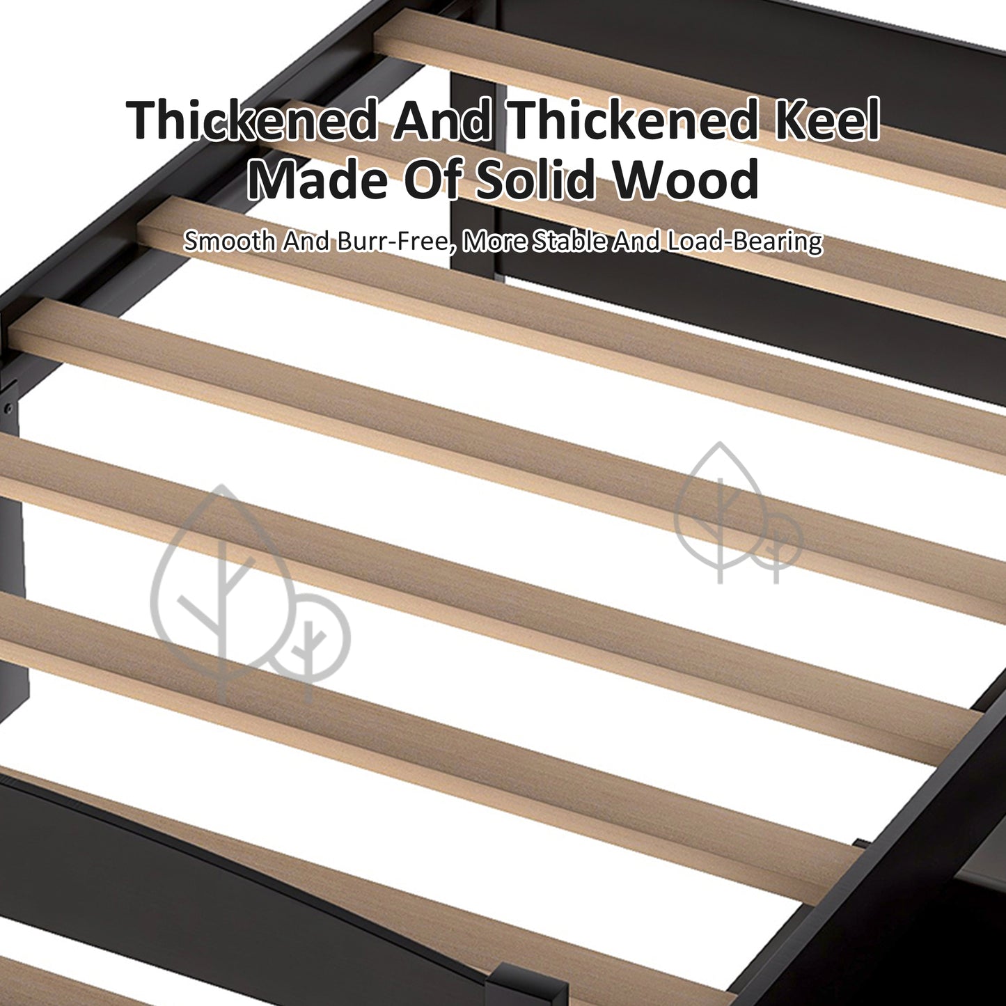 Twin Size Bed Frame with 2 Storage Drawers, Twin Kids Bed, Solid Wood Platform Bed Twin for Kids, Teens, Adults w/Wood Slat Support for Dorm, Bedroom, Apartment, No Box Spring Needed