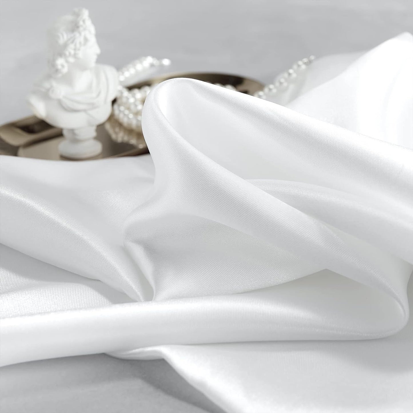 Satin Pillowcase for Hair and Skin Similar to Silk Pillow Cases, Pillow Cases- Satin Cooling Pillow Covers with Envelope Closure