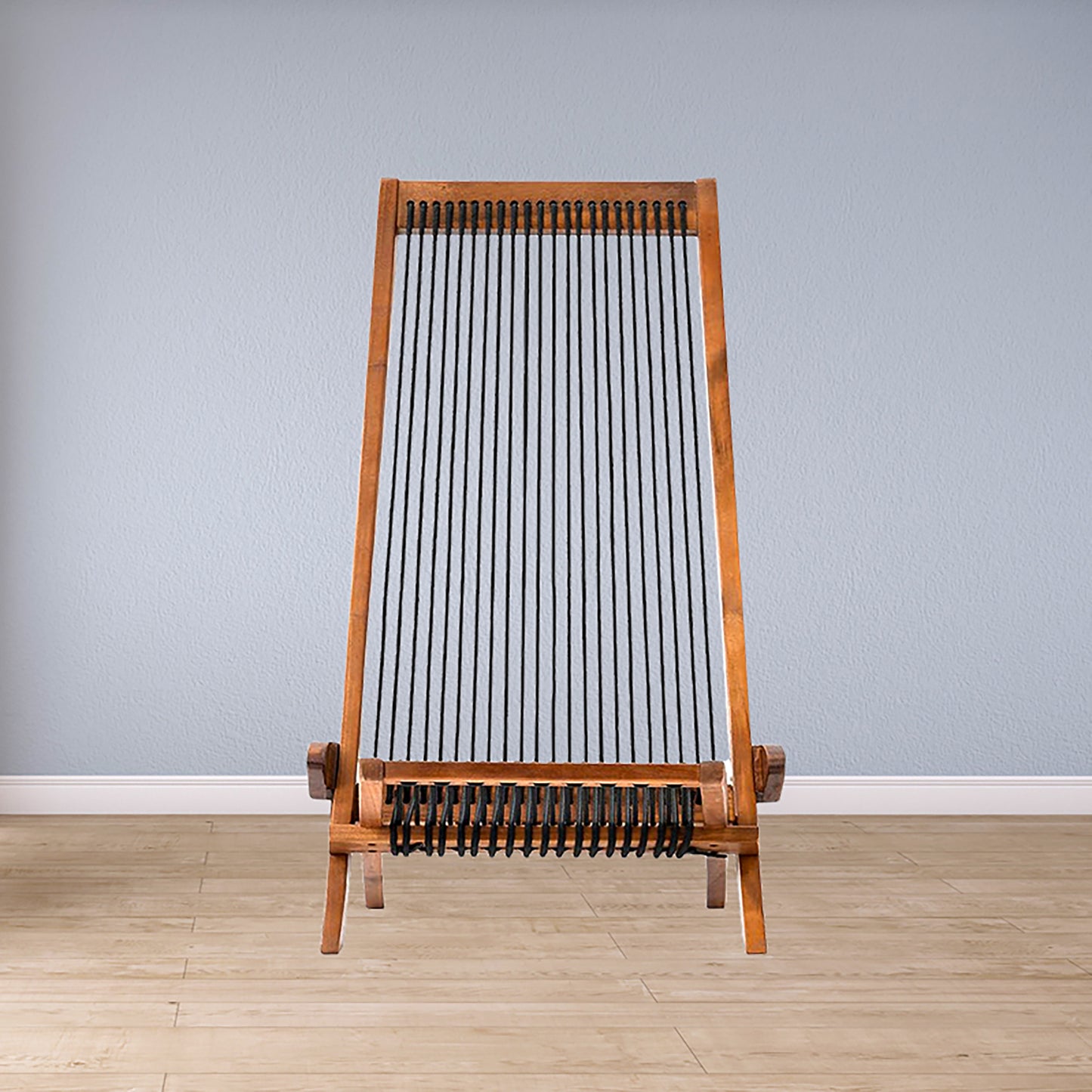 Folding chairs Wooden Foldable Patio Chair Folding Roping Art Solid Wood Chair Easy Assembly Fire Pit Chairs for Indoor Outdoor Porch Deck Poolside Garden Lawn Modern Outdoor Furniture