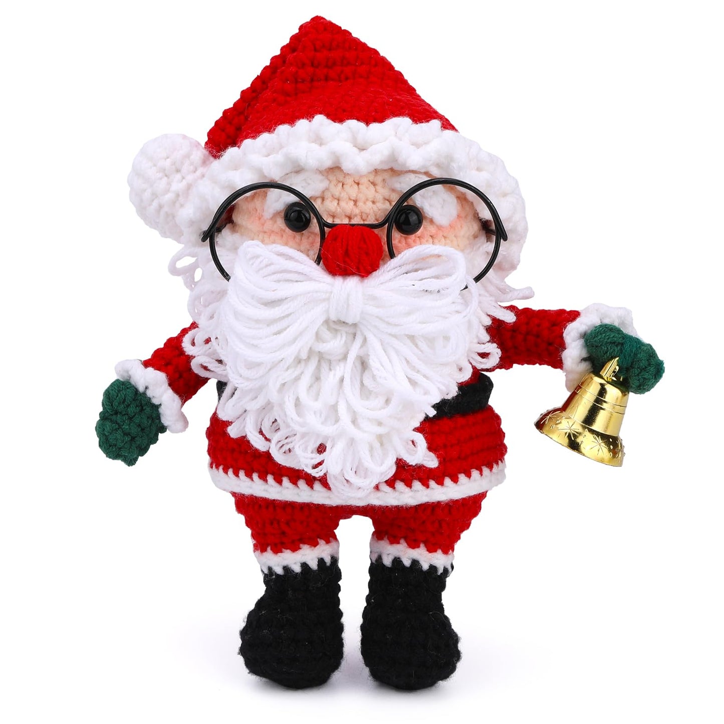 Christmas Crochet Kits for Beginners, Complete Christmas Decor DIY Crochet Kit Snowman Craft Knitting Kit with Crochet Hooks Yarns Step-by-Step Video Tutorials DIY Gift Deco for Adults Kids