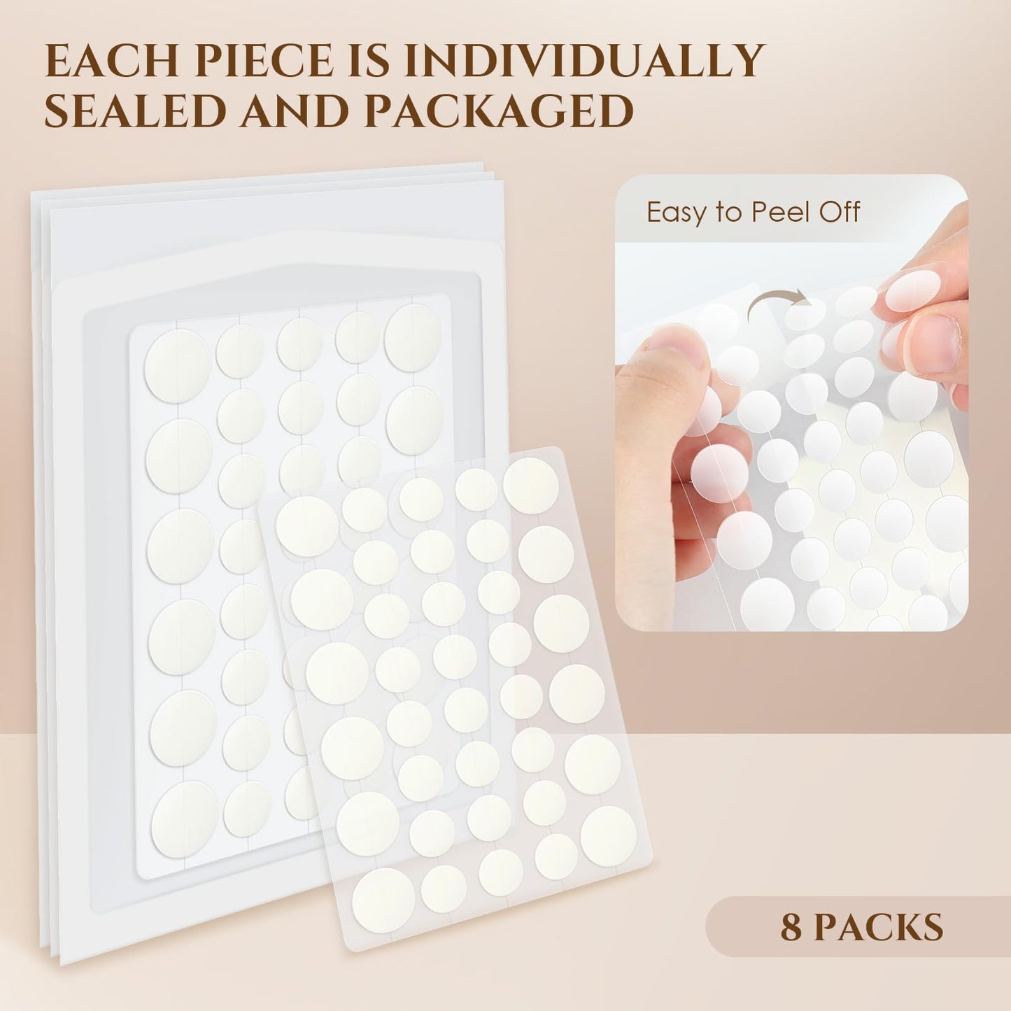 Pimple Patches for Face, 4 Size 300 Counts Acne Patches, Hydrocolloid Patches for Covering Zits and Blemishes, Spot Stickers for Face and Skin