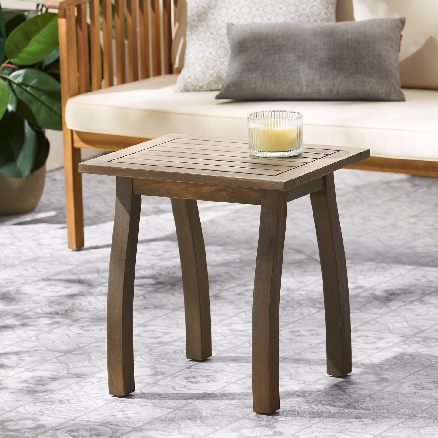Accent Table Side Table Small End Table Accent Table Living Room Bedroom Balcony Office, Acacia Wood Farmhouse Side Table Nightstand, Wooden Coffee Tables, Modern Side Table Bedside Table Home Decor
