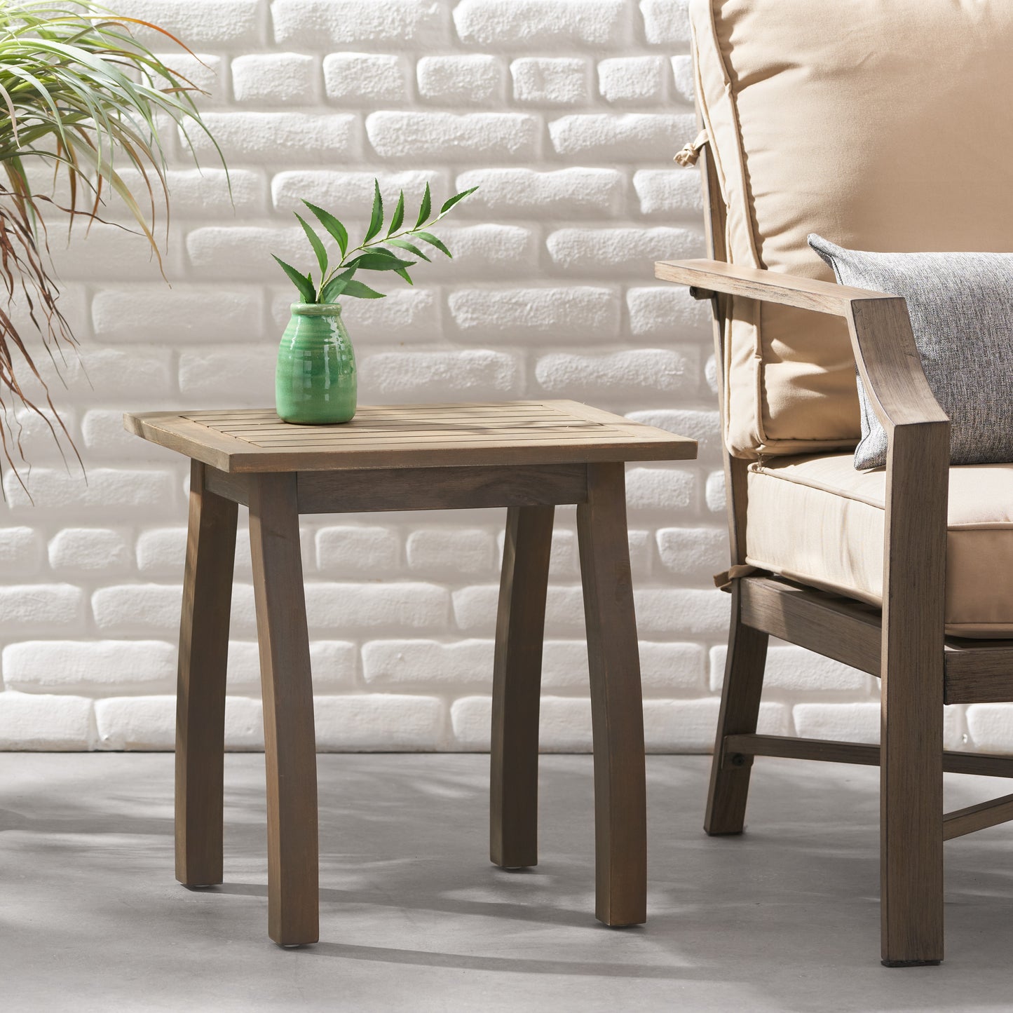 Accent Table Side Table Small End Table Accent Table Living Room Bedroom Balcony Office, Acacia Wood Farmhouse Side Table Nightstand, Wooden Coffee Tables, Modern Side Table Bedside Table Home Decor