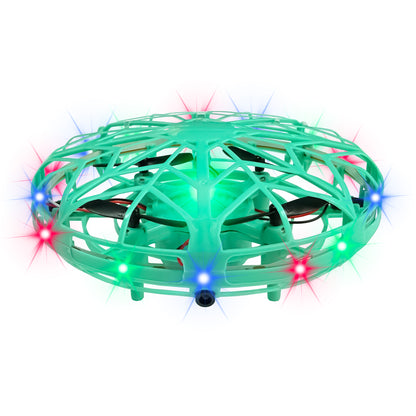 Mini Hand Drone for Kids Adults, 360° Drone Mini Helicopter RC UFO Flying Toy With Colorful light strip, Hand Operated Sensory Flying Drone UFO Toy for Boys Girls