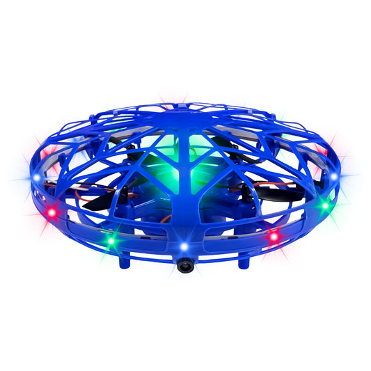 Mini Hand Drone for Kids Adults, 360° Drone Mini Helicopter RC UFO Flying Toy With Colorful light strip, Hand Operated Sensory Flying Drone UFO Toy for Boys Girls