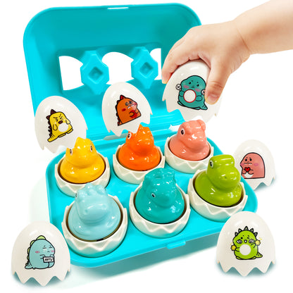 Matching Easter Eggs for Toddlers Age 1-3, Montessori Early Educational Shape Sorting Learning Toys for kids, Birthday Christmas Gifts Egg