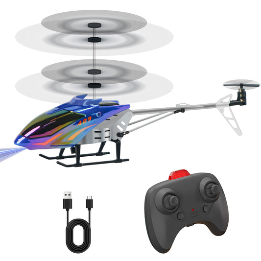 RC Helicopter,Remote Control Helicopter for Kids Mini DroneCosmic Flying Orb Toy Grame 2.4GHz RC Aircraft LED Light RC Toys for Kids Adults