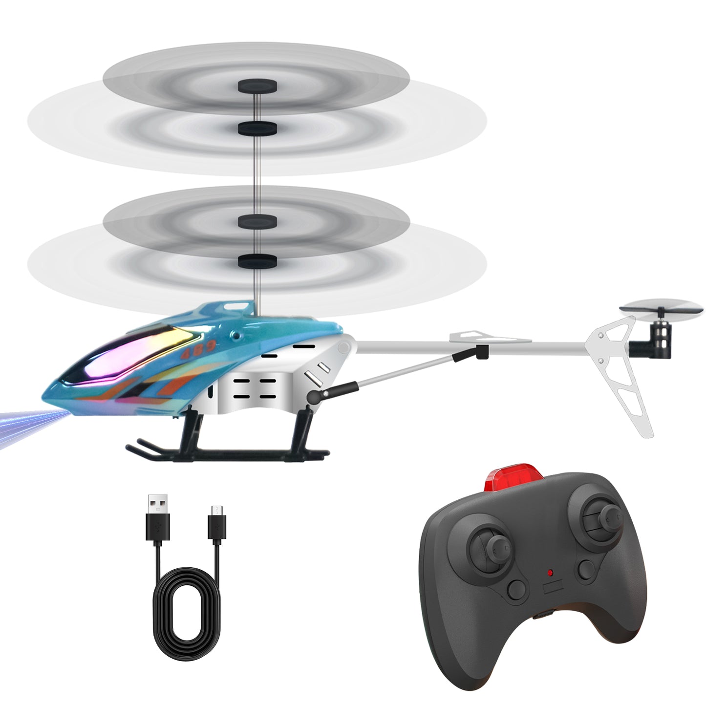 RC Helicopter,Remote Control Helicopter for Kids Mini DroneCosmic Flying Orb Toy Grame 2.4GHz RC Aircraft LED Light RC Toys for Kids Adults
