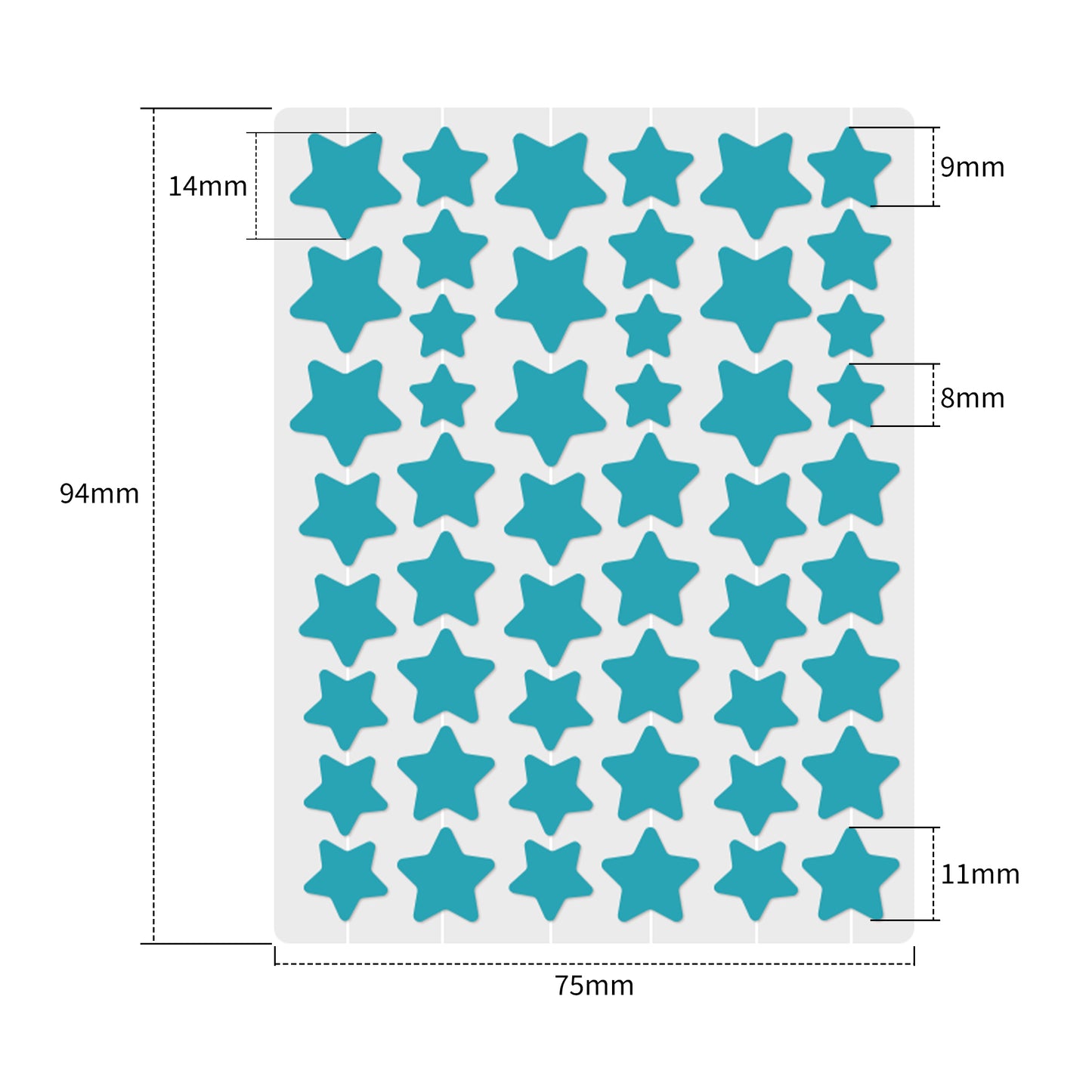 Pimple Patches for Face, Hydrocolloid Acne Patches, Cute Star Zit Covers, Colorful Superstar Patches Spot Stickers, 357 Count | 4 Sizes (8mm/9mm/11mm/14mm)