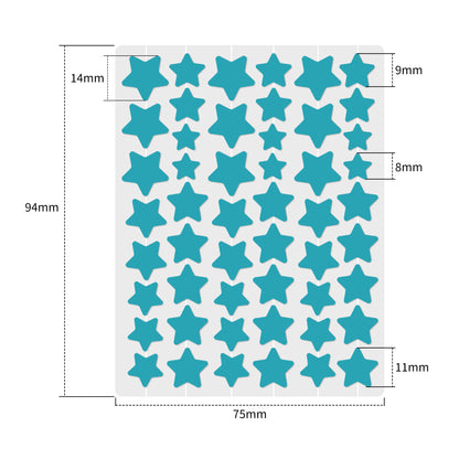Pimple Patches for Face, Hydrocolloid Acne Patches, Cute Star Zit Covers, Colorful Superstar Patches Spot Stickers, 357 Count | 4 Sizes (8mm/9mm/11mm/14mm)