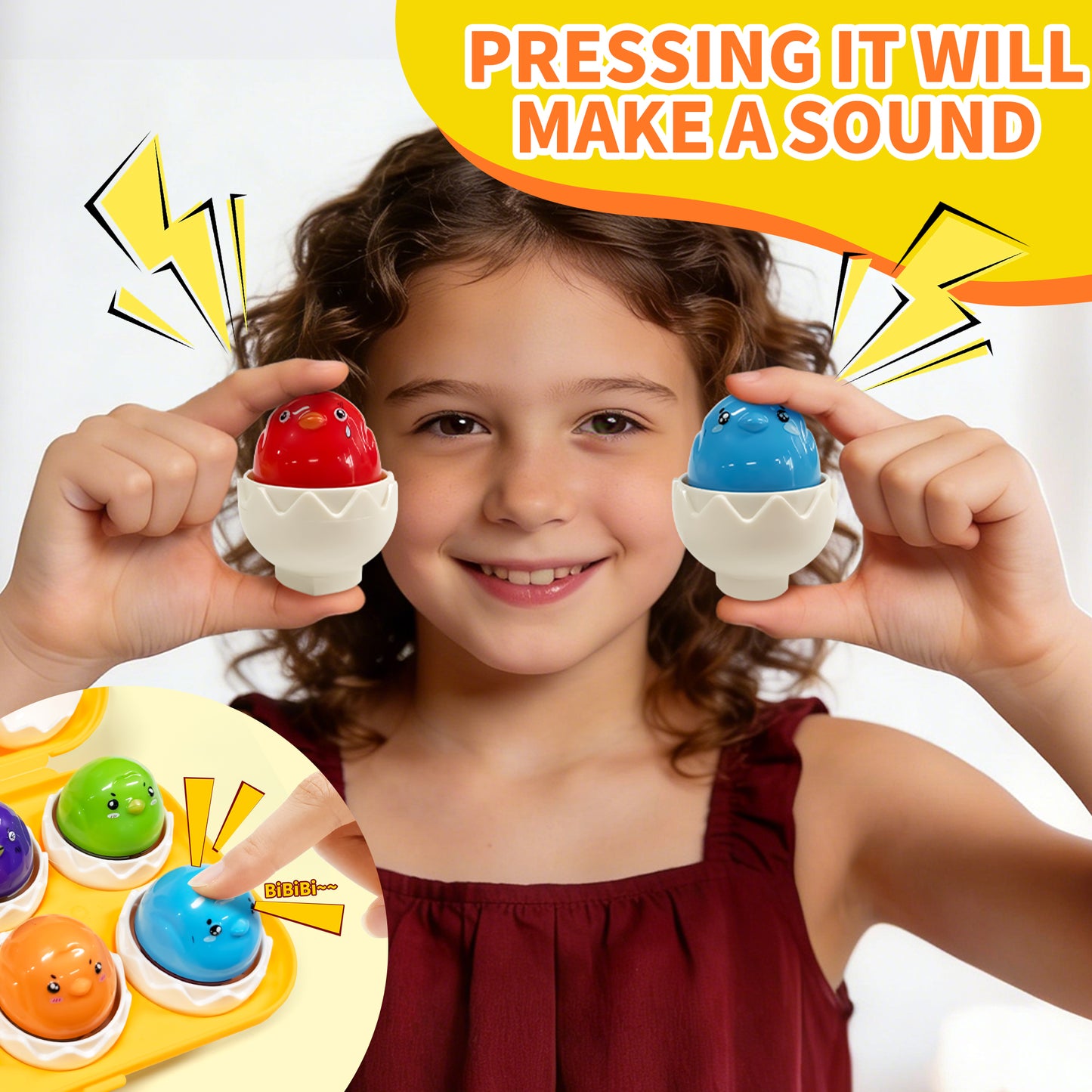 Matching Easter Eggs for Toddlers Age 1-3, Montessori Early Educational Shape Sorting Learning Toys for kids, Birthday Christmas Gifts Egg