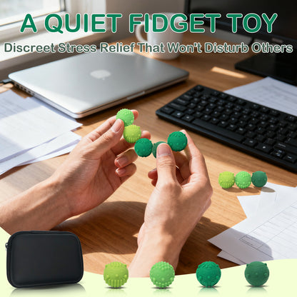 8PCS Silicone Magnetic Balls Fidget Toys for Adults Teens, Stress Relief Sensory Toy for Autism ADHD Anxiety, Office Desk Fun Textures Gadgets, Stocking Stuffers Gift for Women Men Teen