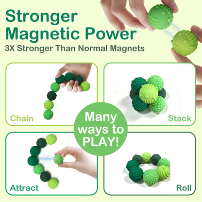 8PCS Silicone Magnetic Balls Fidget Toys for Adults Teens, Stress Relief Sensory Toy for Autism ADHD Anxiety, Office Desk Fun Textures Gadgets, Stocking Stuffers Gift for Women Men Teen