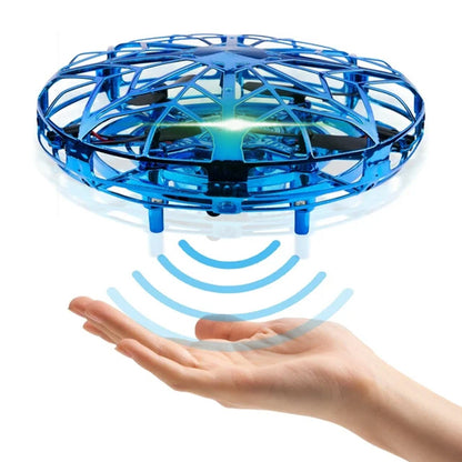 Mini Hand Drone for Kids Adults,6 Style 360° Drone Mini Helicopter RC UFO Flying Toy Hand Operated Sensory Flying Drone UFO Toy for Boys Girls