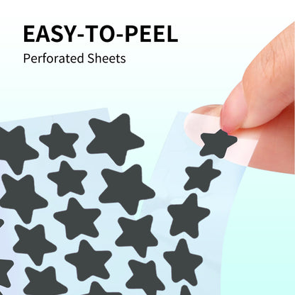 Pimple Patches for Face, Hydrocolloid Acne Patches, Star Zit Covers, Superstar Patches Spot Stickers, 102 Count | 4 Sizes (8mm/9mm/11mm/14mm)