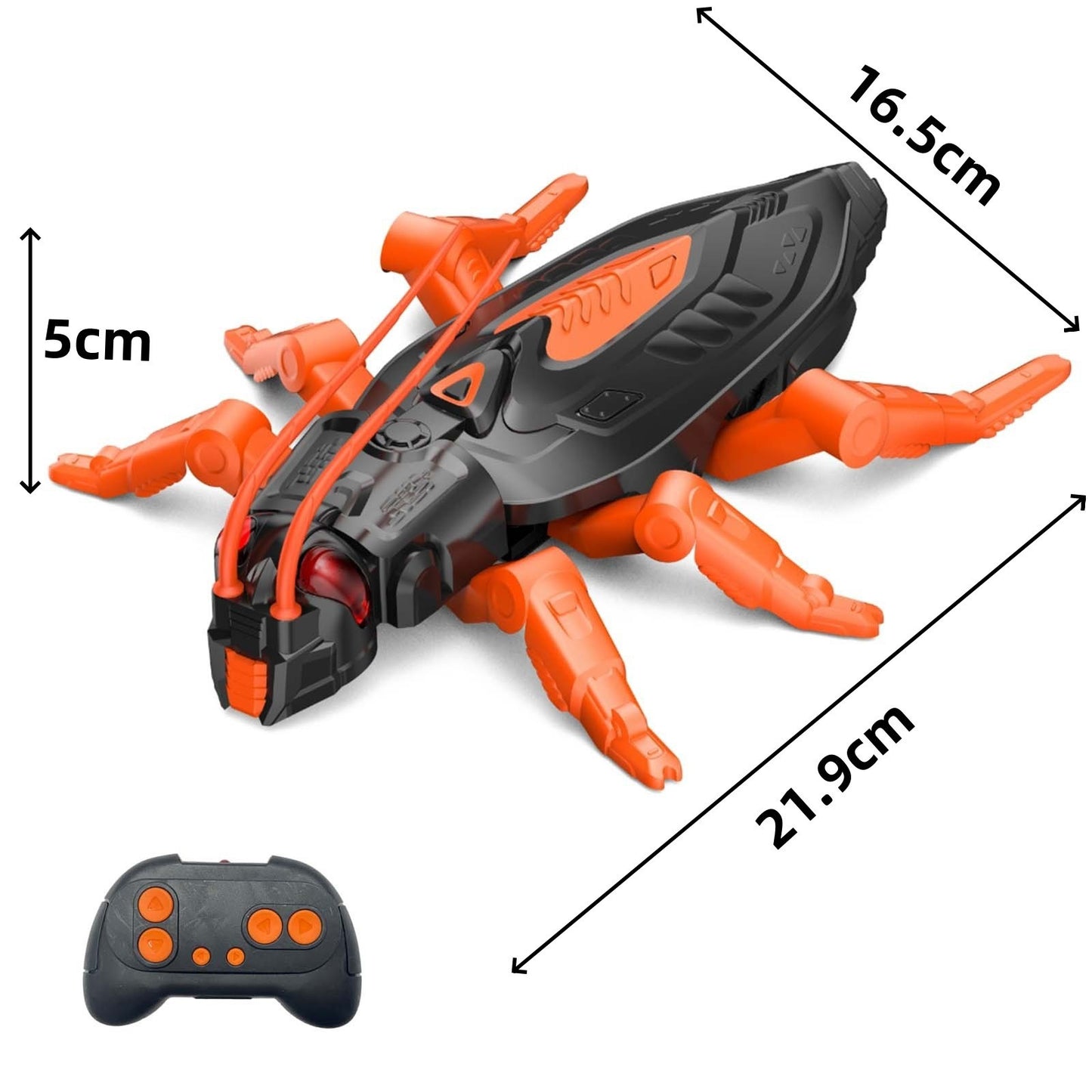Wall Climbing Gecko, Rechargeable Electronic Remote Control Kids Toy, Floor Wall Climbing Chameleon for Prank Games, with LED Lights Eyes