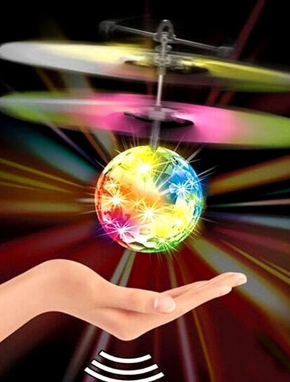 Flying Orb Toy Grame Hand-Controlled Mini DroneCosmic Globe 360°Rotating LED Flying Ball Toys RC Toys Gifts For Boy Girl