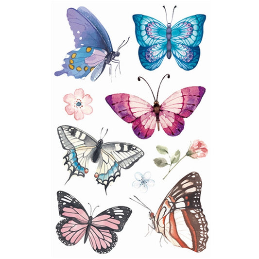 Butterfly Tattoos Temporary for Kids/Women, Colorful & Waterproof Butterfly Temporary Stickers for Party Favors/Gifts/Decorations